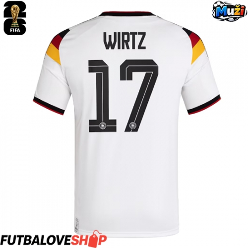 Dres Nemecko Florian Wirtz #17 Domáci MS 2026 Krátky Rukáv